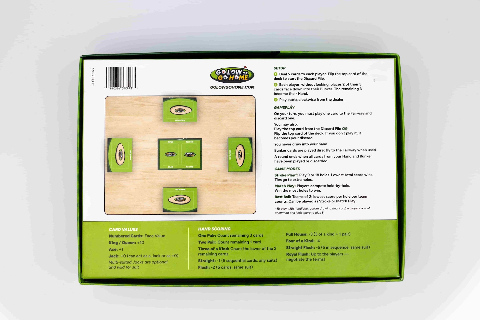 Go Low or Go Home Card Game